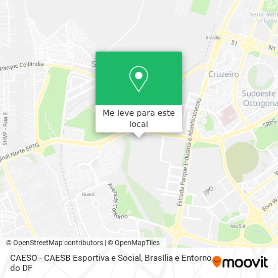 CAESO - CAESB Esportiva e Social mapa