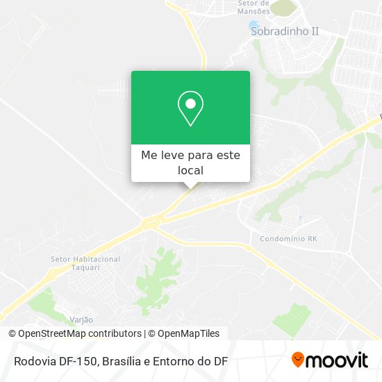 Rodovia DF-150 mapa