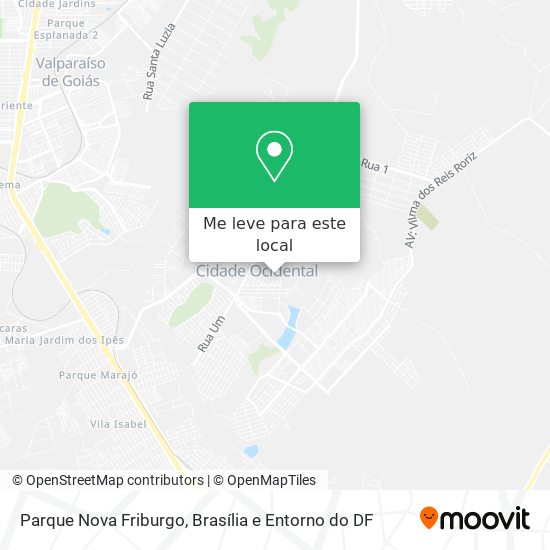 Parque Nova Friburgo mapa