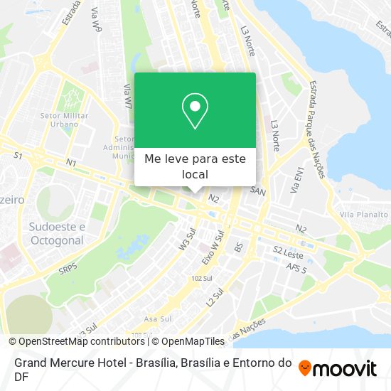 Grand Mercure Hotel - Brasília mapa