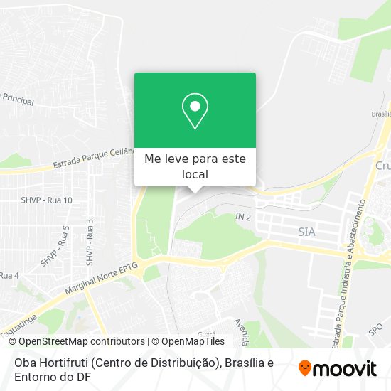 Oba Hortifruti (Centro de Distribuição) mapa