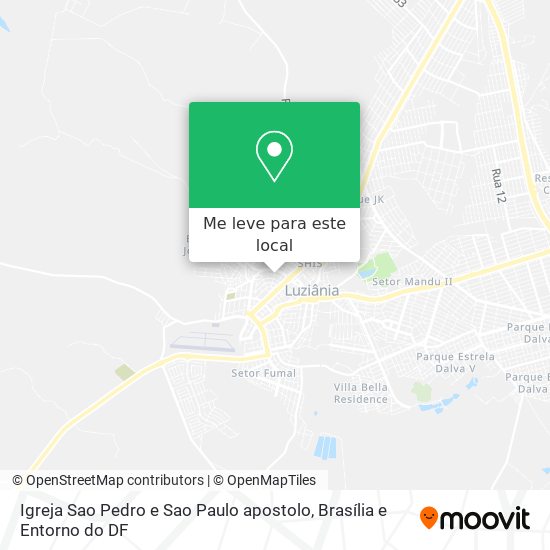 Igreja Sao Pedro e Sao Paulo apostolo mapa