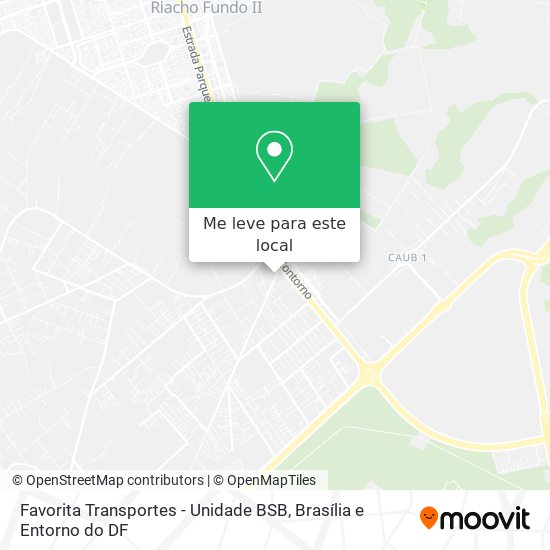 Favorita Transportes - Unidade BSB mapa