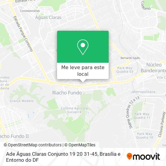 Ade Águas Claras Conjunto 19 20 31-45 mapa