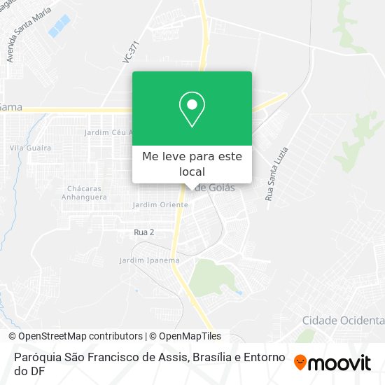 Paróquia São Francisco de Assis mapa