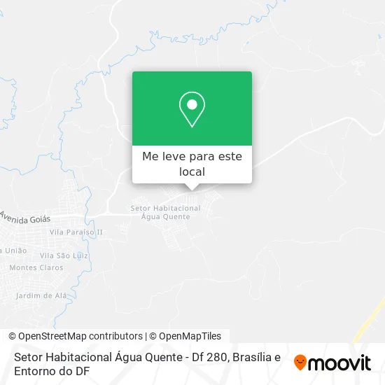 Setor Habitacional Água Quente - Df 280 mapa