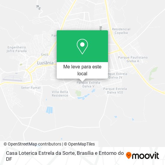 Casa Loterica Estrela da Sorte mapa