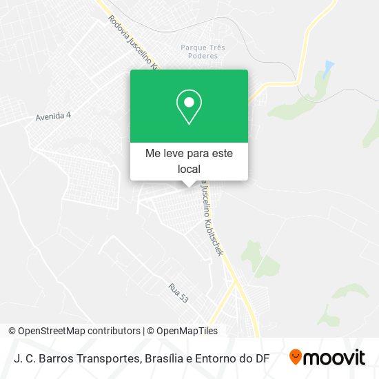 J. C. Barros Transportes mapa