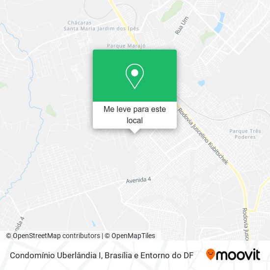Condomínio Uberlândia I mapa