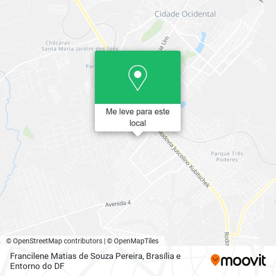 Francilene Matias de Souza Pereira mapa