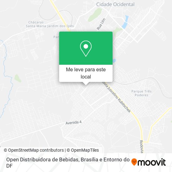 Open Distribuidora de Bebidas mapa