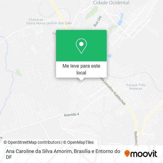 Ana Caroline da Silva Amorim mapa
