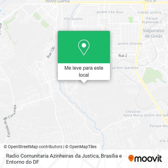 Radio Comunitaria Azinheiras da Justica mapa