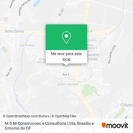 M D M Construcoes e Consultoria Ltda mapa