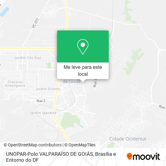 UNOPAR-Polo VALPARAÍSO DE GOIÁS mapa