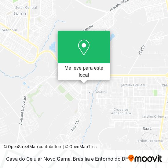 Casa do Celular Novo Gama mapa