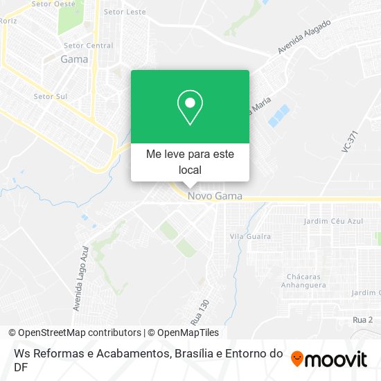Ws Reformas e Acabamentos mapa