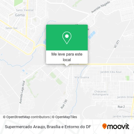 Supermercado Araujo mapa