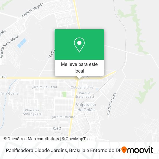 Panificadora Cidade Jardins mapa
