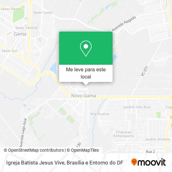 Igreja Batista Jesus Vive mapa