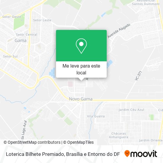 Loterica Bilhete Premiado mapa