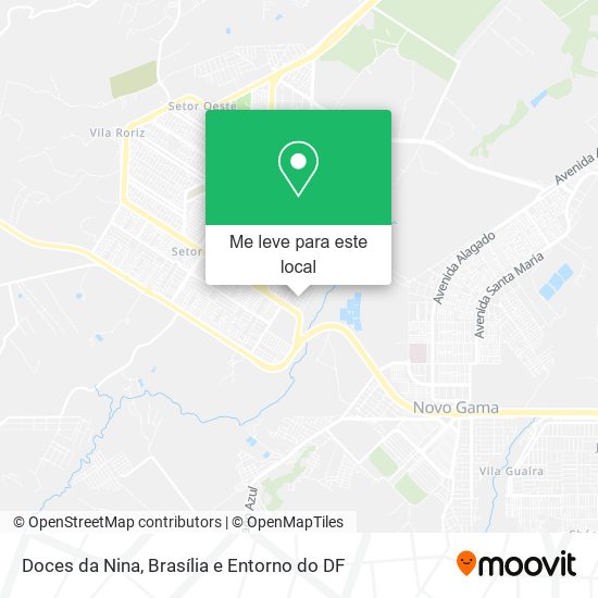 Doces da Nina mapa