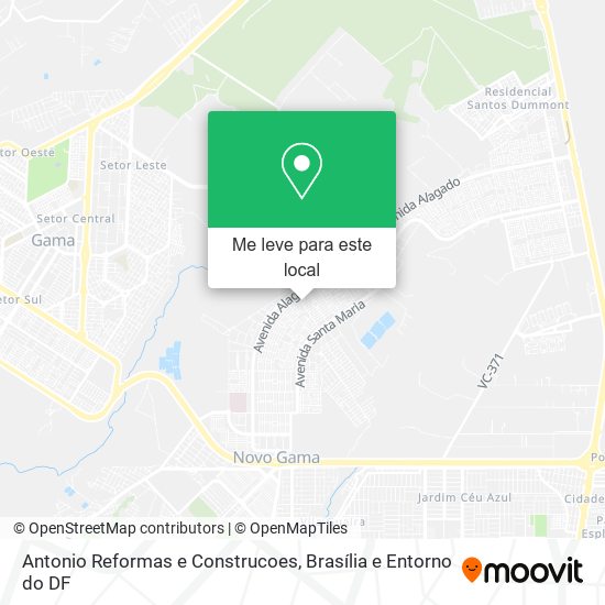 Antonio Reformas e Construcoes mapa