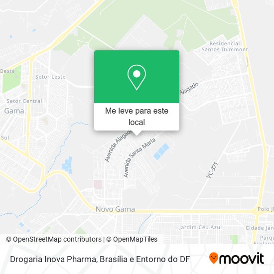 Drogaria Inova Pharma mapa
