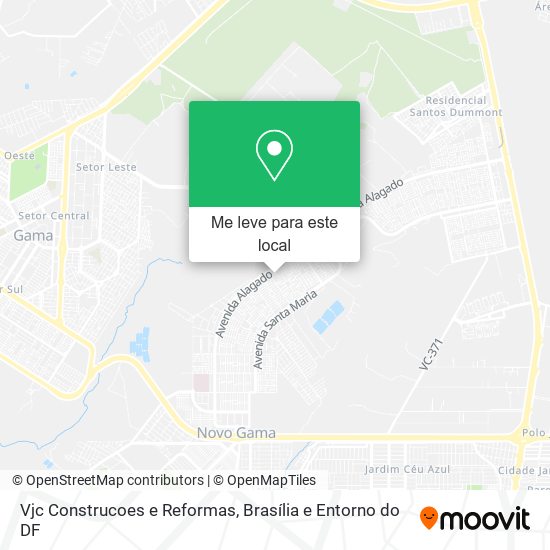Vjc Construcoes e Reformas mapa