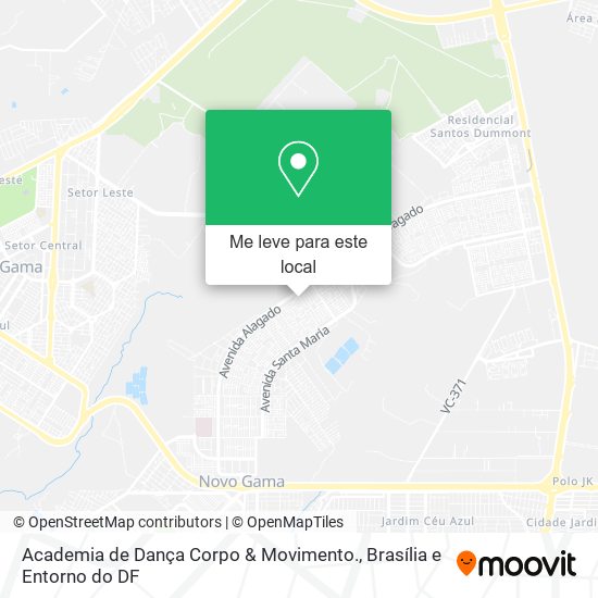 Academia de Dança Corpo & Movimento. mapa