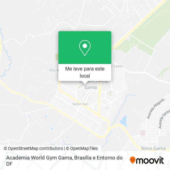 Academia World Gym Gama mapa