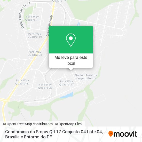 Condominio da Smpw Qd 17 Conjunto 04 Lote 04 mapa