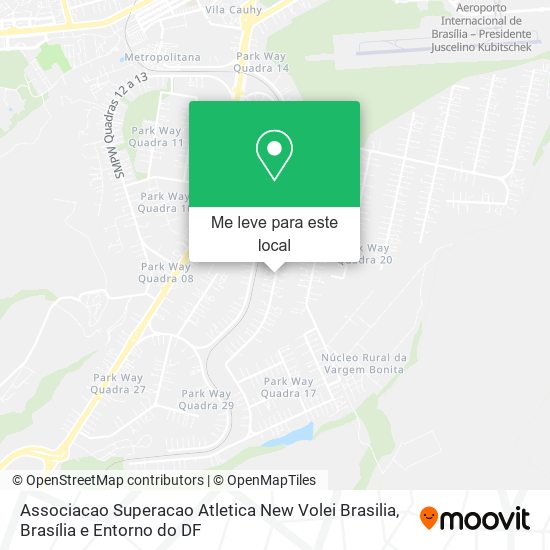 Associacao Superacao Atletica New Volei Brasilia mapa