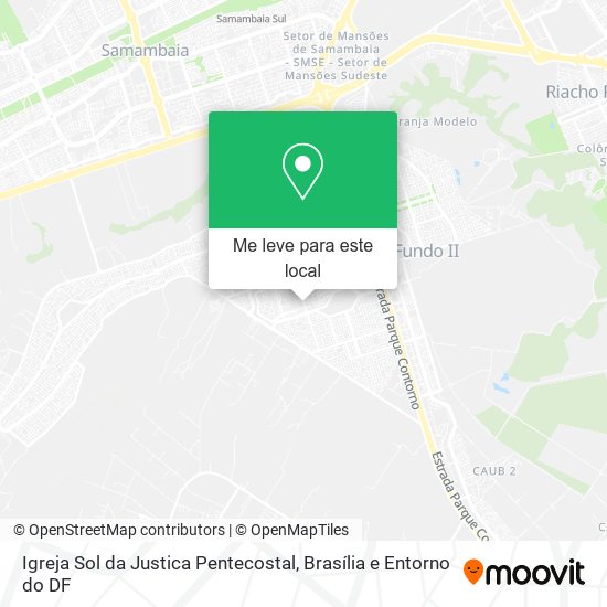 Igreja Sol da Justica Pentecostal mapa