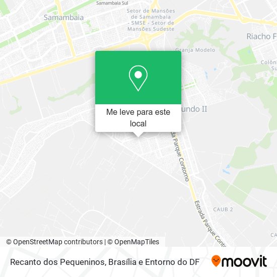 Recanto dos Pequeninos mapa