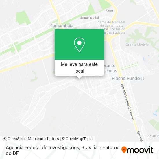 Agência Federal de Investigações mapa