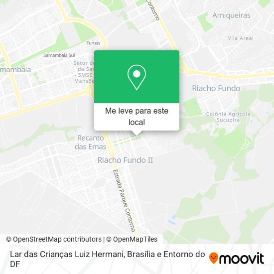 Lar das Crianças Luiz Hermani mapa