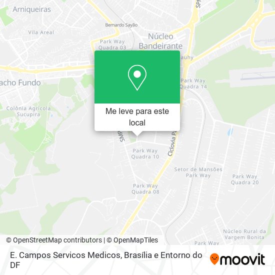 E. Campos Servicos Medicos mapa
