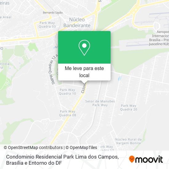 Condominio Residencial Park Lima dos Campos mapa