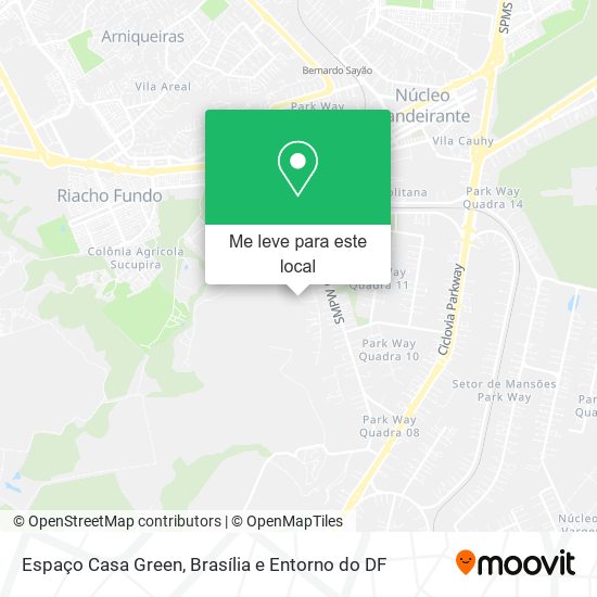 Espaço Casa Green mapa