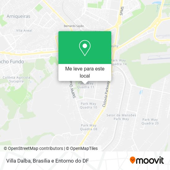 Villa Dalba mapa