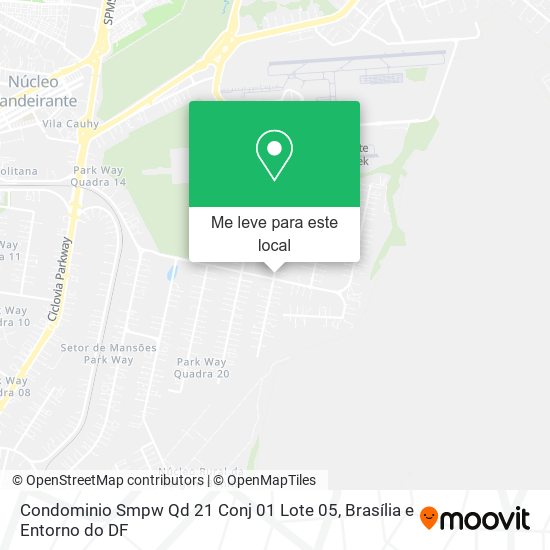 Condominio Smpw Qd 21 Conj 01 Lote 05 mapa