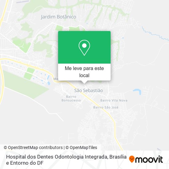Hospital dos Dentes Odontologia Integrada mapa