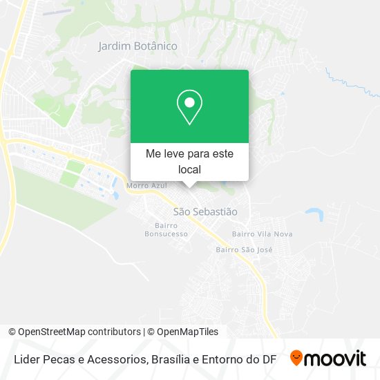 Lider Pecas e Acessorios mapa