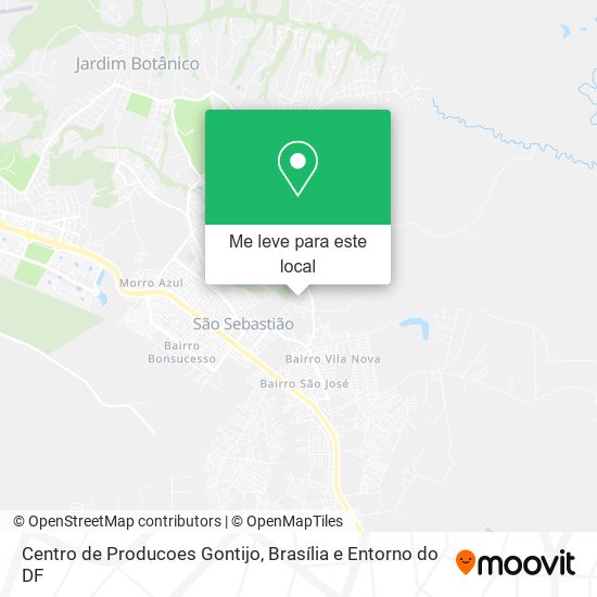 Centro de Producoes Gontijo mapa