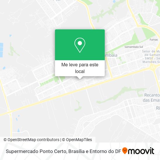 Supermercado Ponto Certo mapa