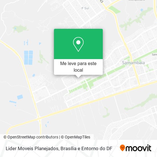 Lider Moveis Planejados mapa