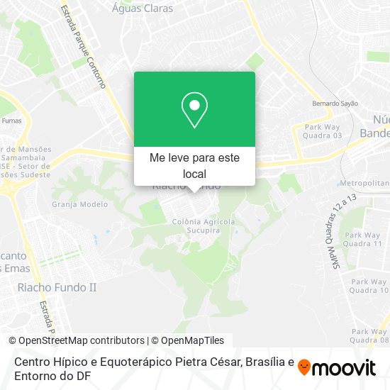Centro Hípico e Equoterápico Pietra César mapa