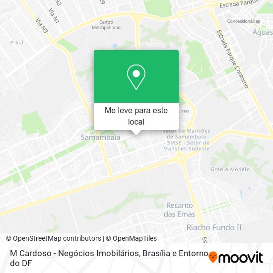 M Cardoso - Negócios Imobilários mapa