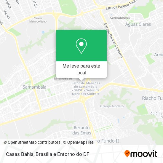 Casas Bahia mapa